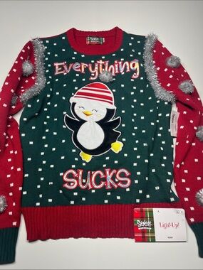 Spencer’s Novelty Christmas Sweater Light Up